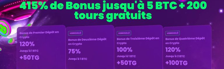 Rocket Casino bonus bienvenue crypto