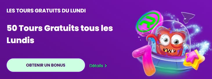Rocket Casino bonus lundi