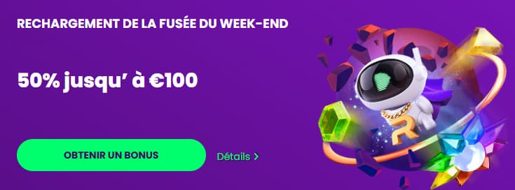 Rocket Casino bonus weekend