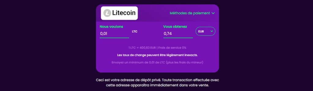 Rocket Casino moyens paiement