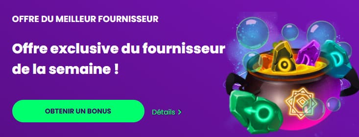 Rocket Casino offre fournisseur